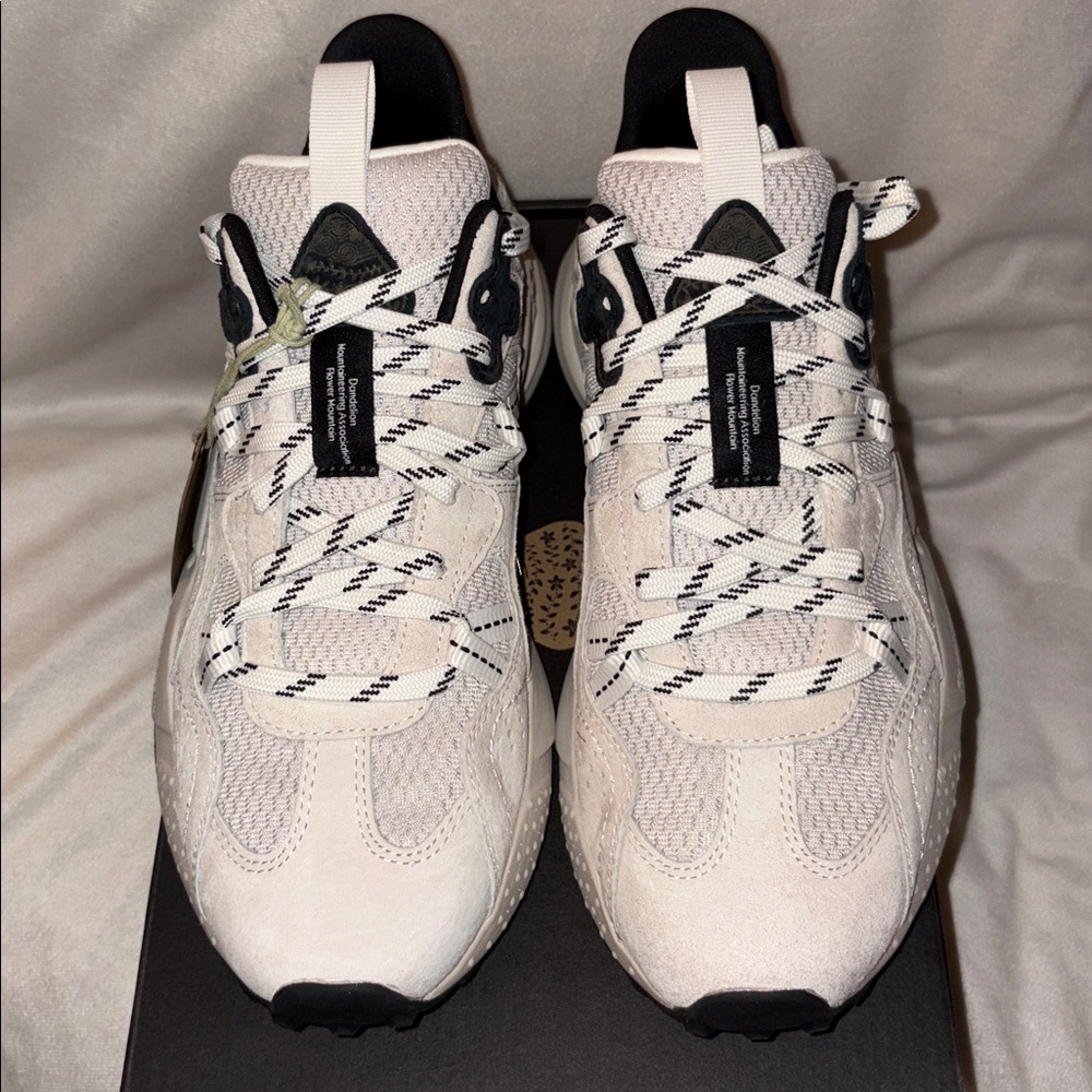 NWT Flower Mountain TIGER HILL UNI Suede and technical fabric sneakers - Beige - Picture 8 of 15